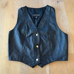 Wilson’s Leather Express Vest – Size L – Vintage Black Leather